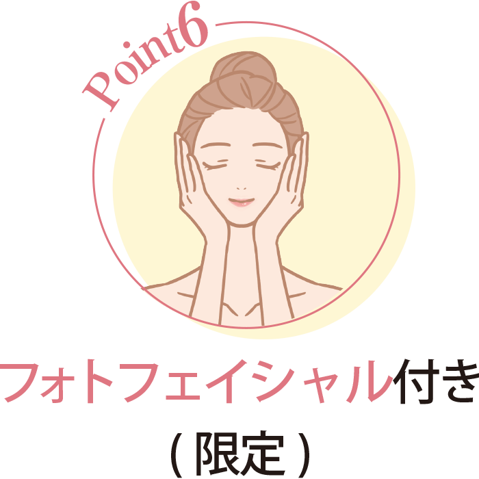 フォトフェイシャル付き(無料)